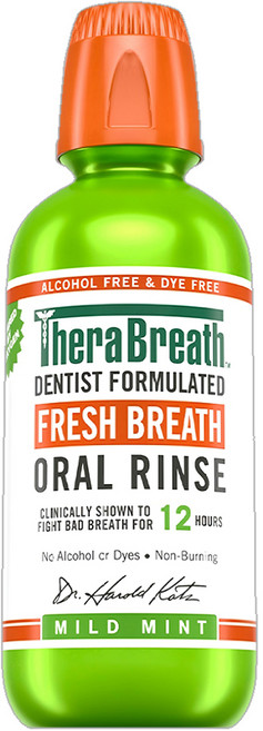 TheraBreath 漱口水 溫和薄荷, 1瓶, 473ml