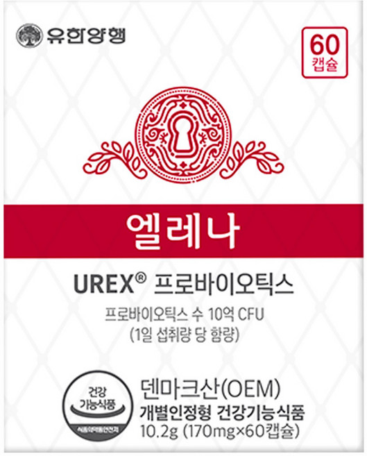 엘레나 유렉스 프로바이오틱스 유산균, 60정, 1개