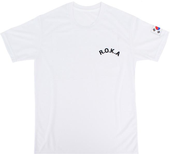 WhoArmy 男女通用Cool Dry ROKA羅卡短袖T恤, 白色的