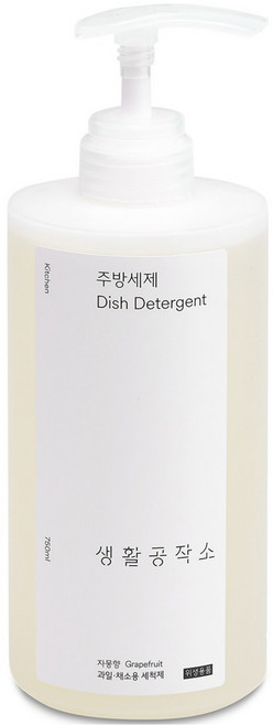 생활공작소 주방세제 자몽, 750ml, 1개