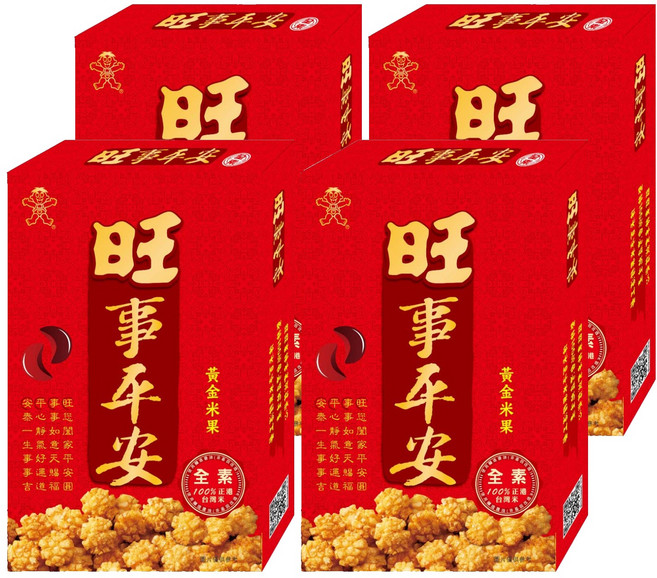 旺旺 旺事平安 米餅, 50g, 4盒