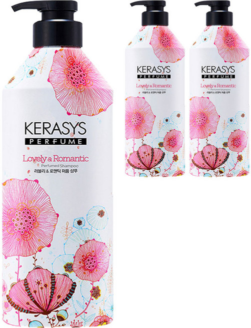 케라시스 퍼퓸 샴푸 러블리 앤 로맨틱향, 980ml, 3개