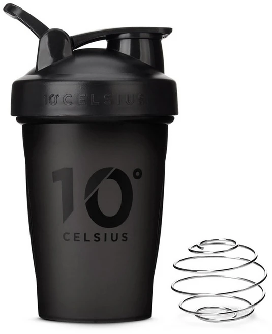 10도씨 블렌딩 쉐이커 보틀 + 블랜더볼, 블랙, 400ml, 1개 - 쿠팡