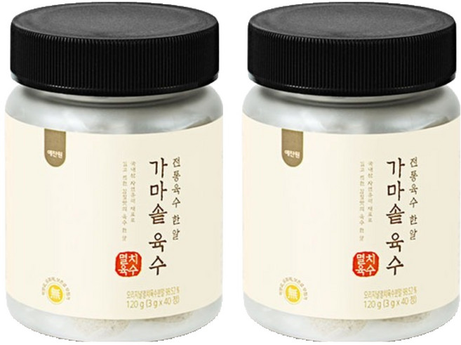 예찬원 가마솥육수 멸치육수 한알, 120g, 2개