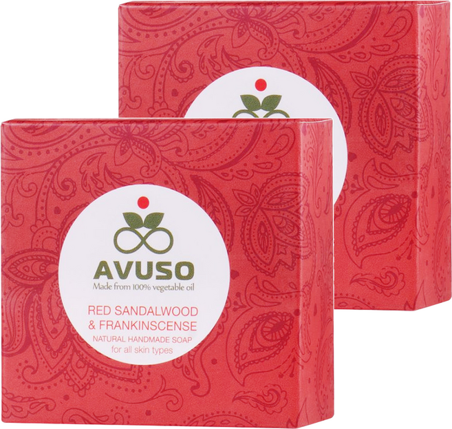 AVUSO 行道者 手工皂 紅檀香乳香, 125g, 2盒