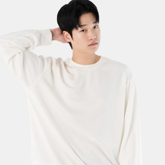 아르메데스 남녀공용 링클프리 양면스판 맨투맨 티셔츠 AR-513