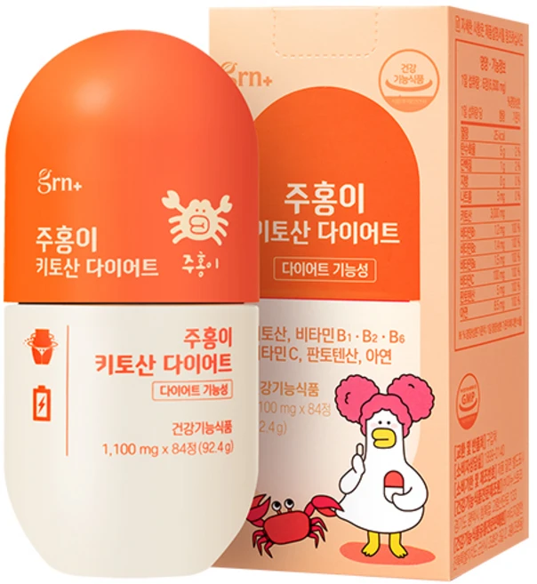 GRN 주홍이 키토산 다이어트 콜레스테롤 케어, 84정, 1개 - 쿠팡