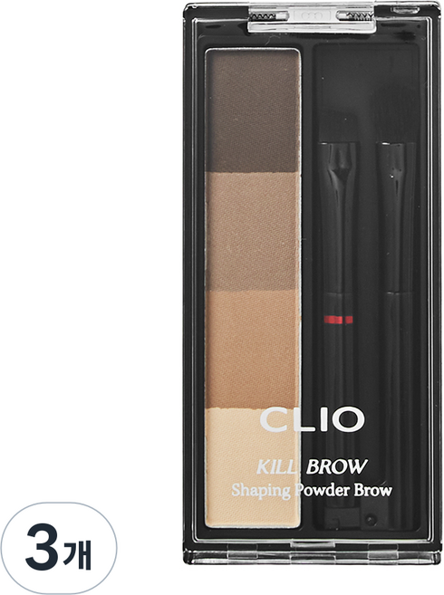 CLIO 珂莉奧 Kill Brow 塑型染眉粉, 01 自然暖棕色, 3個