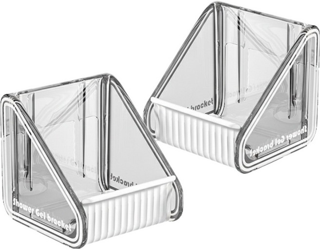 디유라 공중부양 샴푸 거치대, 그레이, 2개