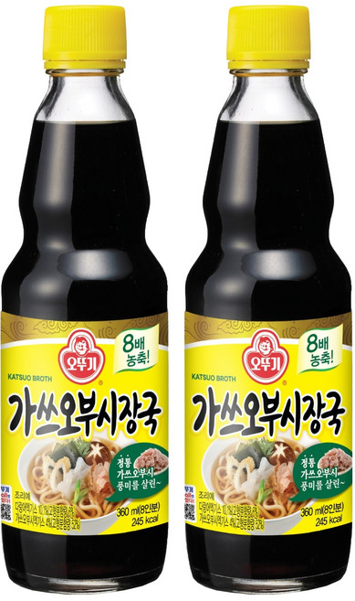 오뚜기 국수장국 가쓰오부시, 360ml, 2개