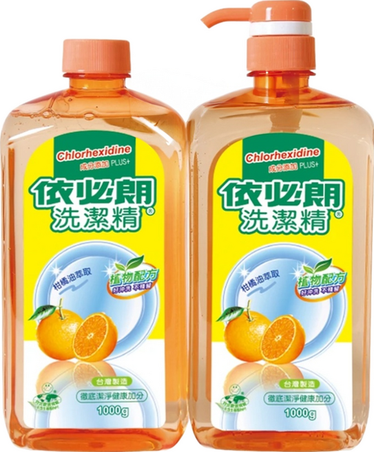 依必朗 洗潔精 柑橘油萃取 2瓶入, 2kg, 1組