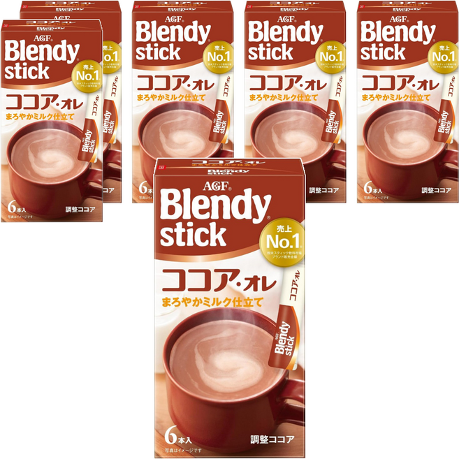 AGF Blendy 6本可可歐蕾, 9.9g, 6條, 6盒