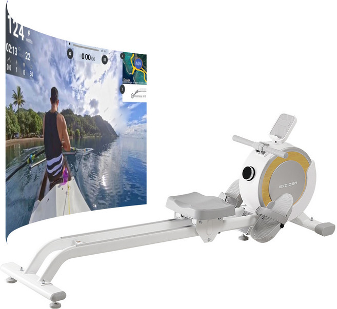 엑사이더 다이나믹 로잉머신, ER100, 화이트 + 그레이