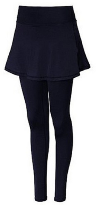 튜브트리 여성용 하이웨스트 빅밴딩 치마 워터레깅스 B231, 블랙