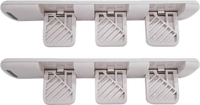 FaSoLa 多用途門窗移門鎖 14.7 x 3.7 x 0.8cm 白色 34g, 2個