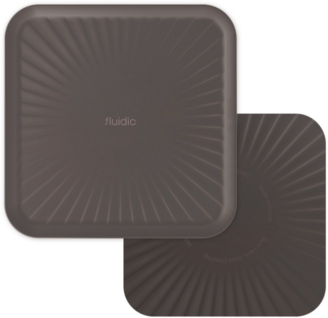 플루딕 실리콘 인덕션 보호 매트 2종 세트, 브라운, 1세트