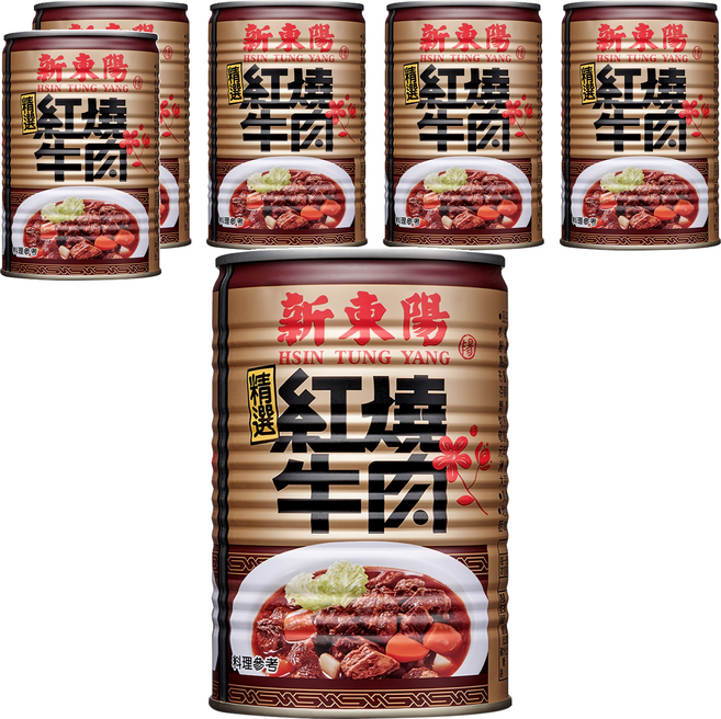 新東陽 紅燒牛肉, 440g, 6罐