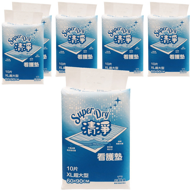 SuperDry 清淨 看護墊, XL 60 x 90cm, 10片, 6包
