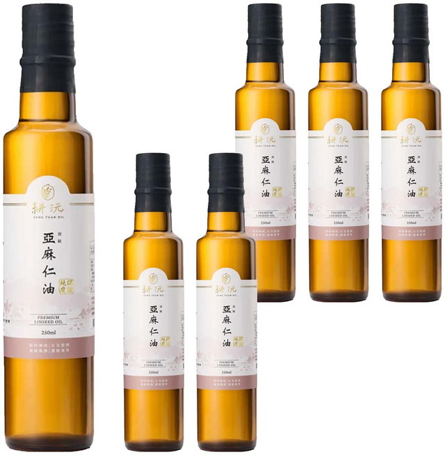 GENG YUAN 耕沅 100%頂級亞麻仁油, 250ml, 6瓶