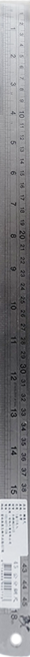 E-BASE 百駒尺業 鋼尺 45cm, 銀色, 1支