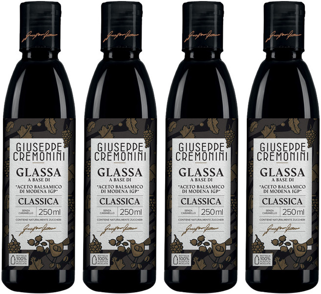 쥬세페크레모니니 클래식 발사믹 글레이즈, 250ml, 4개