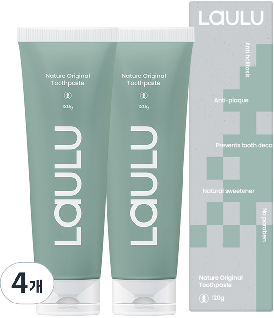 라울루 오리지날 치약, 120g, 4개