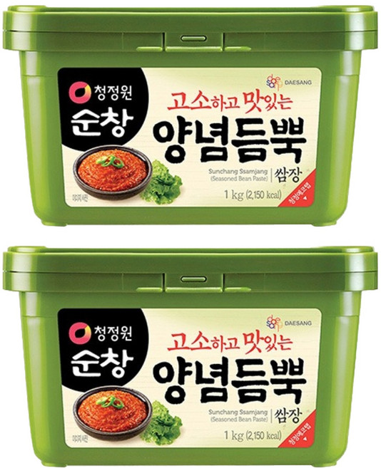청정원순창 양념듬뿍 쌈장, 1kg, 2개