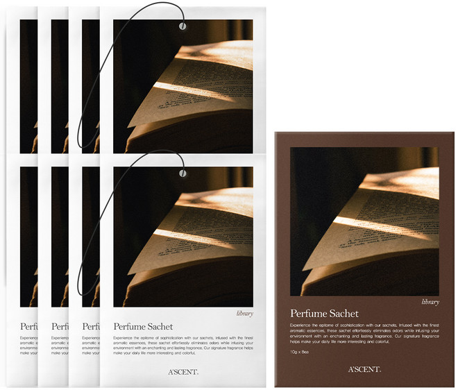 에이센트 퍼퓸 샤쉐 본품, 10g, 8개, 라이브러리