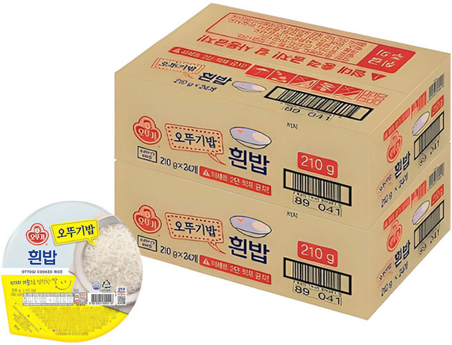 오뚜기 맛있는 오뚜기밥, 210g, 48개