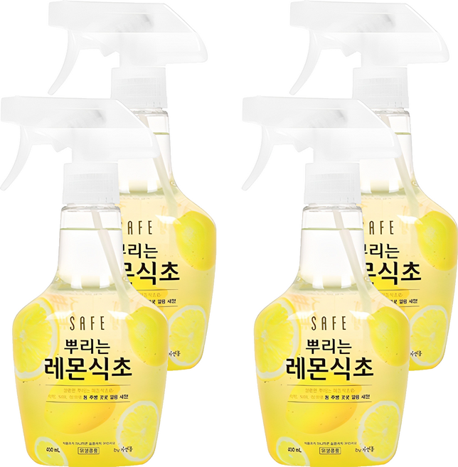 세이프 뿌리는 레몬식초 주방세정제, 400ml, 4개