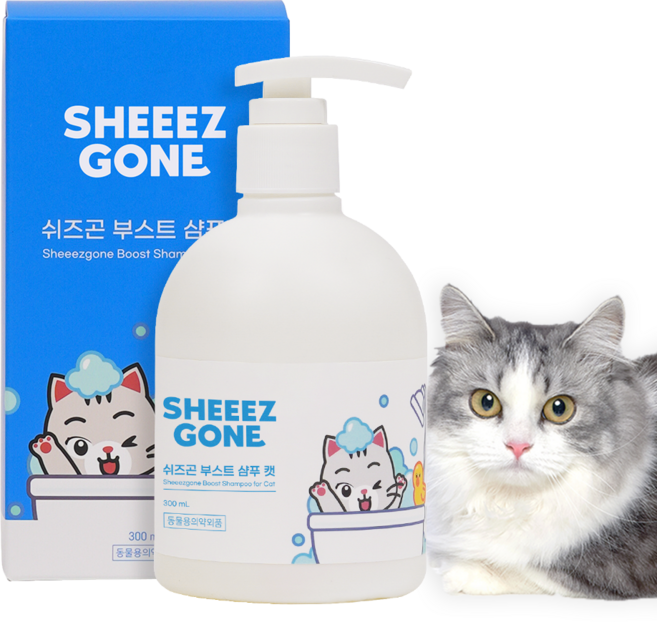 쉬즈곤 부스트 샴푸 캣 저자극 애플 블라썸향, 300ml, 1개