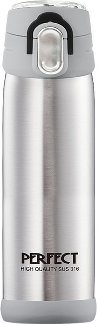 PLUS PERFECT 理想 極緻超輕量316真空杯, 銀色, 500ml, 1個