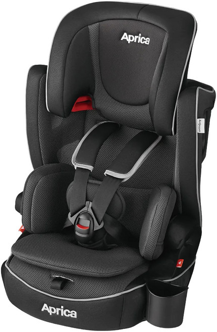 Aprica 愛普力卡 2~12歲成長型輔助汽座 Air Groove Premium BK 2108684, 黑武士 黑色, 1個