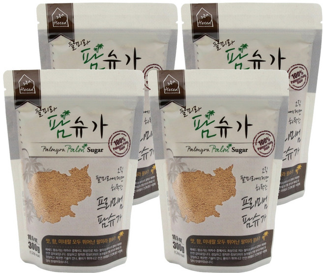 헤세드 팔미라 팜슈가, 300g, 4개