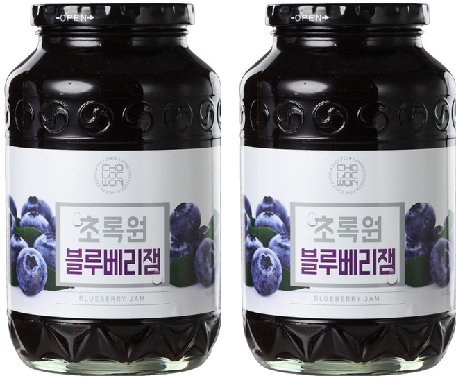 초록원 블루베리잼, 1kg, 2개
