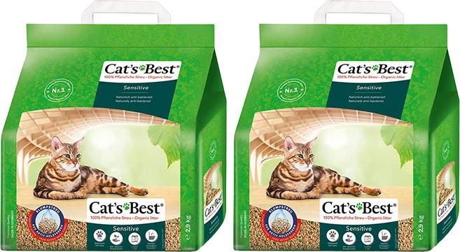 캣츠베스트 고양이 센서티브 모래, 2.9kg, 2개 - 쿠팡
