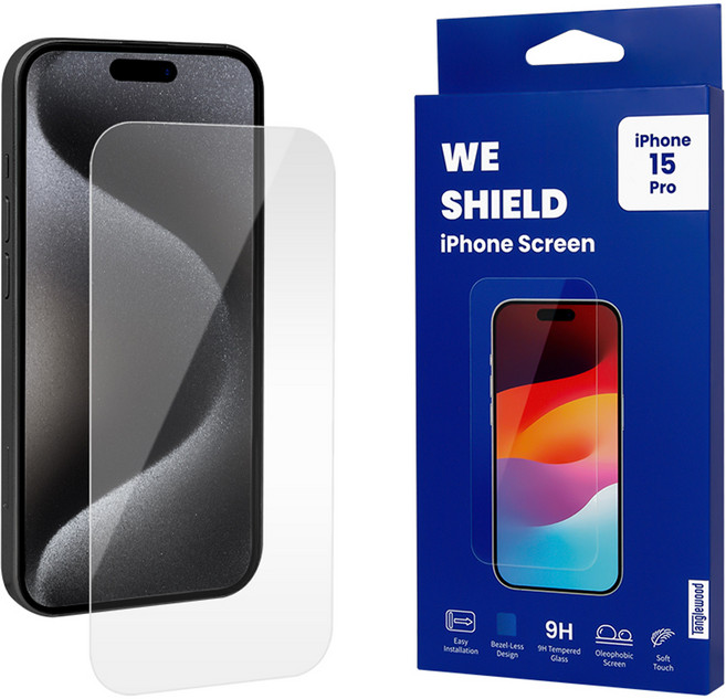 탱글우드 베젤리스 강화유리 휴대폰 액정보호필름 화이트 라벨, 1개