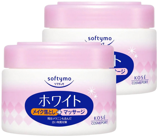 KOSE 高絲 softymo 絲芙蒂 台灣公司貨 日本製 雙效卸粧按摩霜, 300g, 2罐