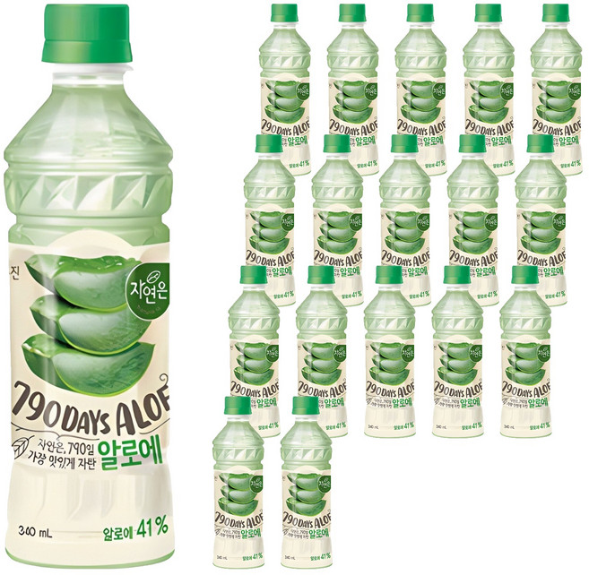 자연은 알로에 주스, 340ml, 18개