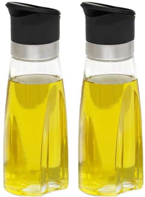 시노글라스 그래비티 오일병 블랙, 320ml, 2개