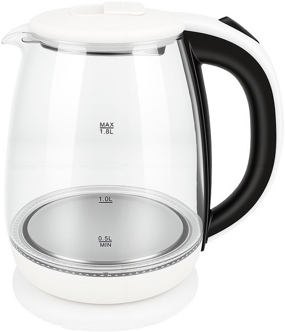 홈플래닛 무선 유리 전기포트 전기주전자 1.8L, MU-K222-18