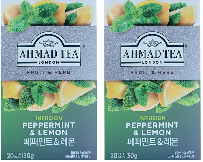 아마드티 페퍼민트 레몬 티, 1.5g, 20개입, 2개