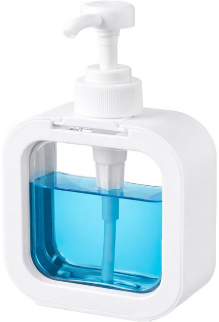 더뉴커머스 주방세제 바디 샴푸 리필 공병 펌프 디스펜서, 화이트, 1개