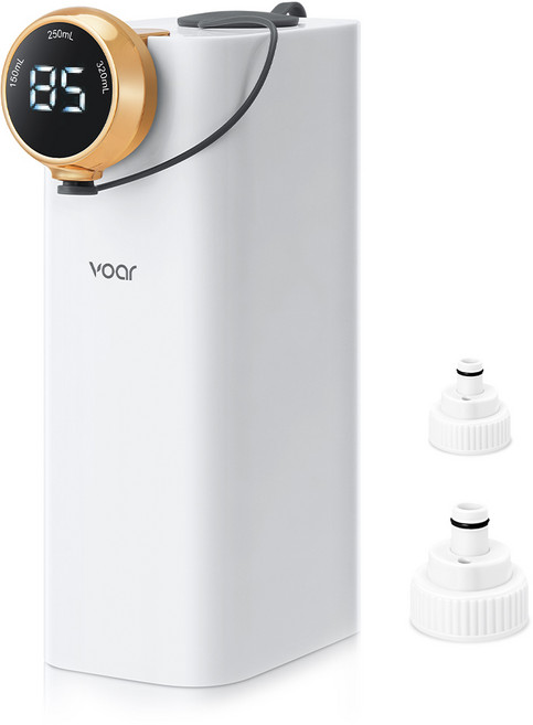 보아르 더온리제로 휴대용 생수병 호환 3초 가열 직수 전기 분유포트, VPT-001WH