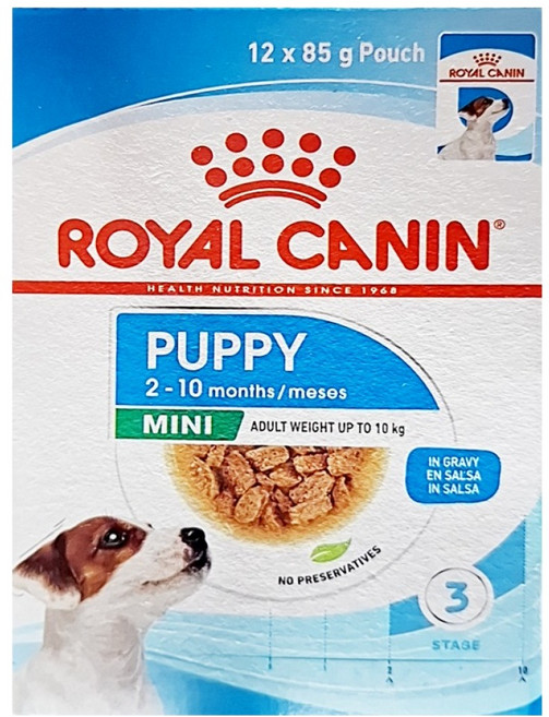 Royal Canin 皇家 小型幼犬主食濕糧 MNPW 2~10個月小型犬, 肉, 1020g, 1盒