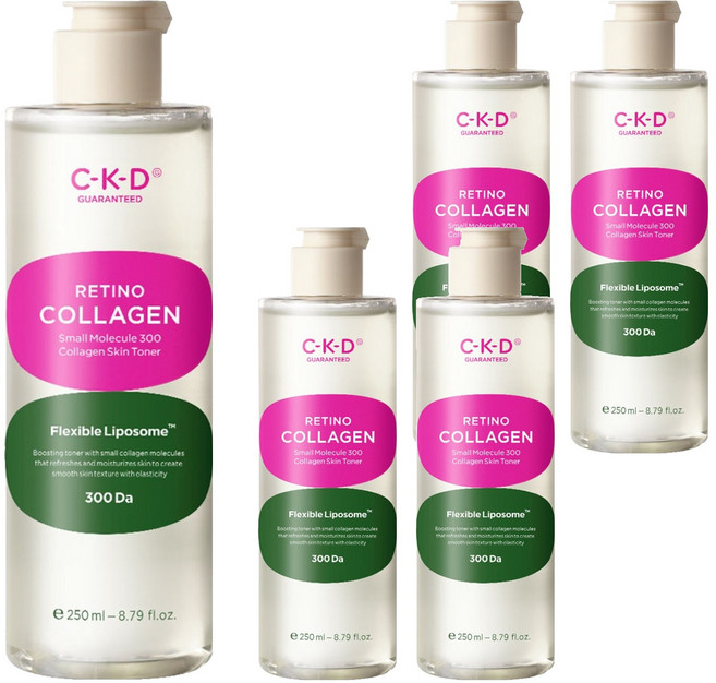 씨케이디 레티노콜라겐 저분자300 콜라겐 결 토너, 250ml, 5개