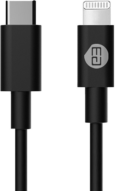 ENERGEAR 安杰爾 Type-C to Lightning 快充線 USB PD充電對應 USB2.0, 180cm, 黑色, 1條