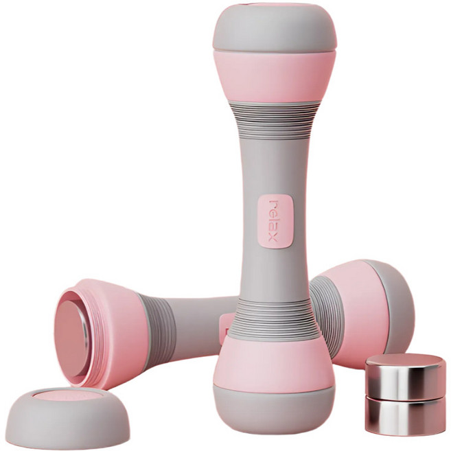 휴다온 간편 무게 조절 아령 핑크, 4kg, 2개