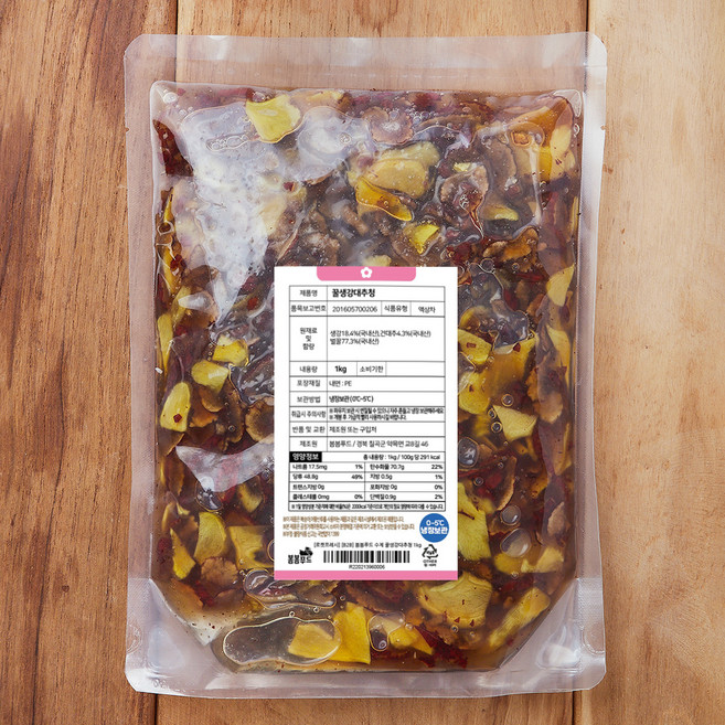 봄봄푸드 수제 꿀생강 대추청, 1kg, 1개