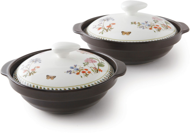 ZEN 젠쿡 제이가든 전골 내열냄비 2종 세트, 혼합색상, 냄비 중 18cm + 대 22cm